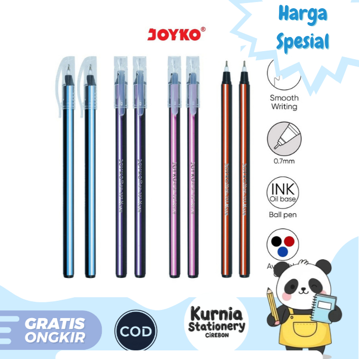 

Joyko Ball pen BP-327 Maze 0.7 mm Hitam (1 pack isi 12 )