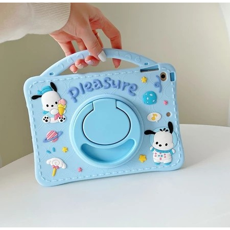 Case Huawei Matepad SE 11" inch 2024 Casing Tablet Silikon Case Anak Stand + Lanyard Motif Dog Pocha