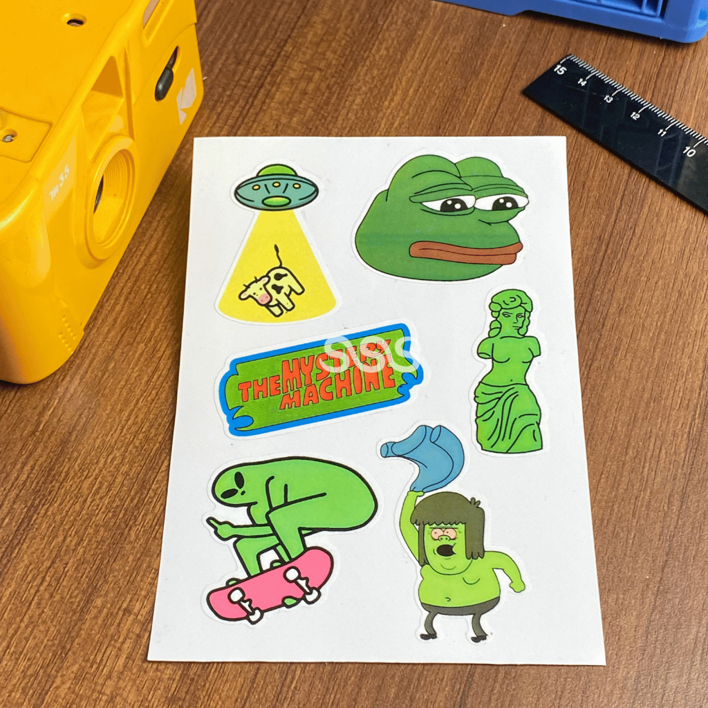 

STICKER KARTUN / AESTHETIC STICKER / STICKER HELM / SUNDAY STICKER STUFF