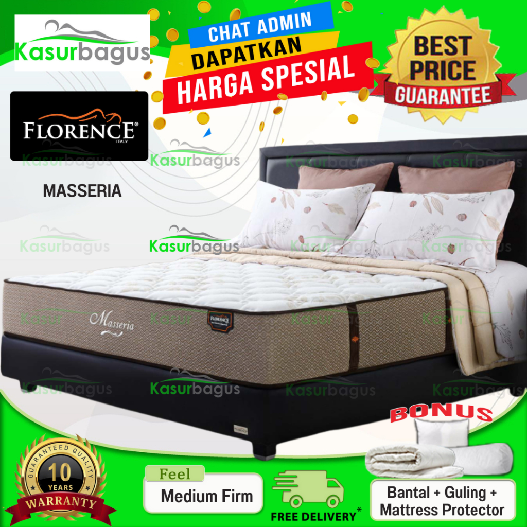 Florence Kasur Springbed Masseria - Full Set 180x200