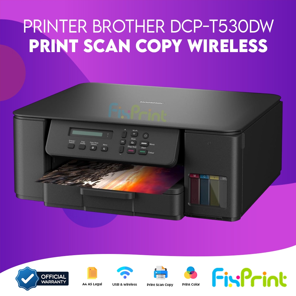 FixPrint Printer Brother DCP T420W / T426W DCP-T530DW / T520DW Print Scan Copy Multifungsi WIFI InkT