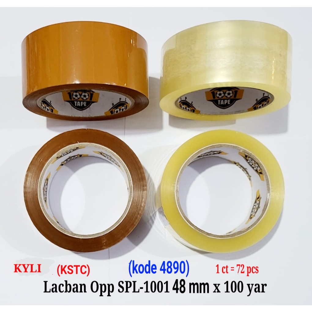 

Lakban Selotip Isolasi Tape Packing OPP SPL 48mmx100yard
