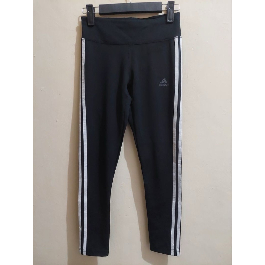 Bekas Preloved Celana Panjang Lari Pria Adidas Original 100% Running Training Legging Sport Trackpan
