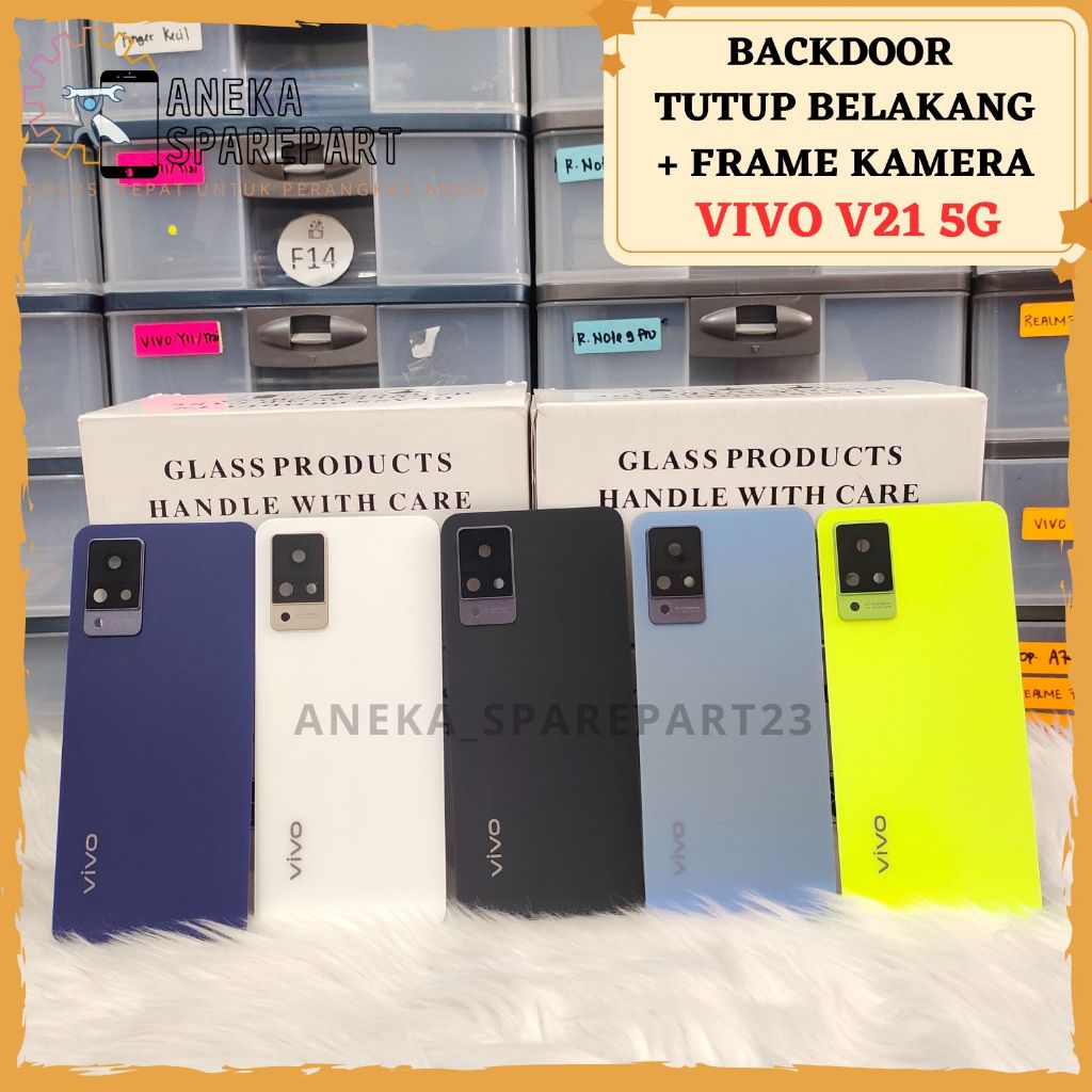 BACKCOVER BACKDOOR VIVO V21 5G - TUTUP CASING BELAKANG VIVO V21 5G