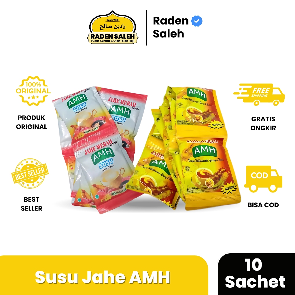 

Susu Jahe Amh 1 Renceng 10 Sachet | Susu Jahe Herbal Menghangatkan Tubuh