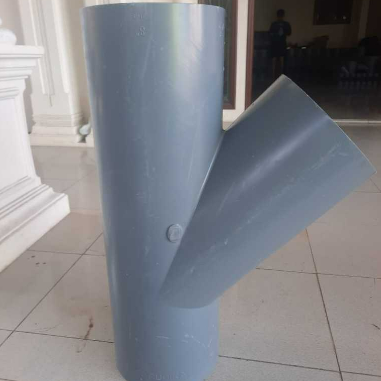 Y Branch 8'' PVC Rucika AW / Tee Y 45' 8'' PVC Rucika AW / Tee Y PVC Rucika
