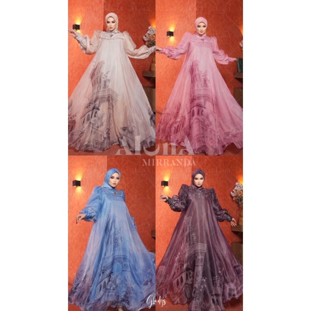 Gladys dress set voal original Aluna mirranda