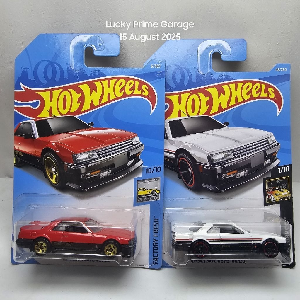 Hot wheels nissan skyline RS R30 edisi factory fresh (merah) dan nightburnerz (putih) thn 2018