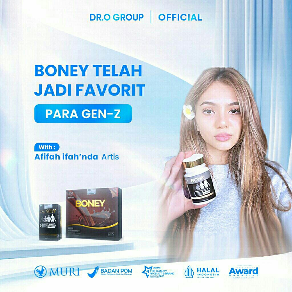 

Boney & Susu Boney - Penambah Tinggi Badan Tercepat Remaja Umur 17 Peninggi Badan Herbal Alami Bpom