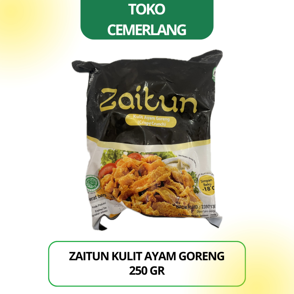 

Kulit Ayam Goreng Crispy Crunch Zaitun 250 gr