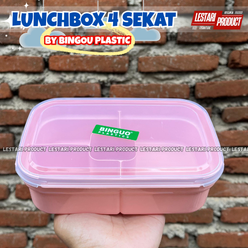 ( 6 PCS ) LUNCHBOX BINGOU | KOTAK BEKAL | WADAH NASI | KOTAK BEKAL ANAK | TEMPAT NASI | WADAH BEKAL 