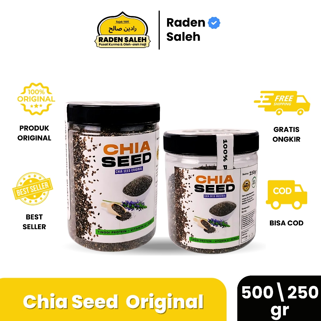 

HALAL CHIA SEED 250 & 450 GRAM Organic Mexico
