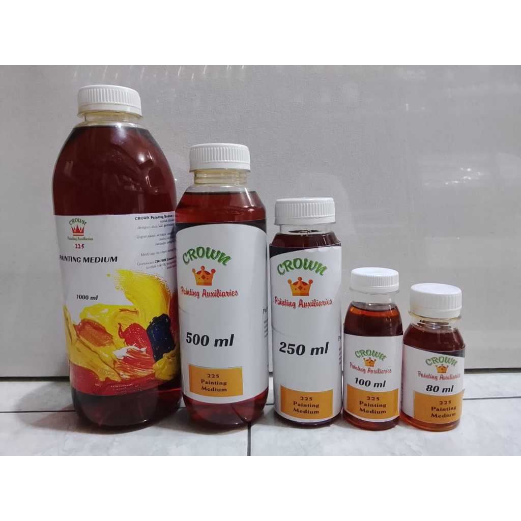 

Crown Painting Medium Pengencer Khusus Cat Minyak Untuk Melukis