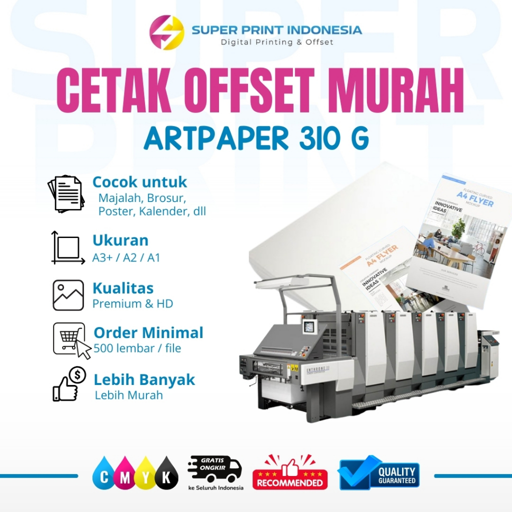 

CETAK OFFSET - ARTPAPER 310G - CETAK BROSUR CETAK MAJALAH CETAK ARTPAPER CETAK OFFSET KALENDER PACKAGING