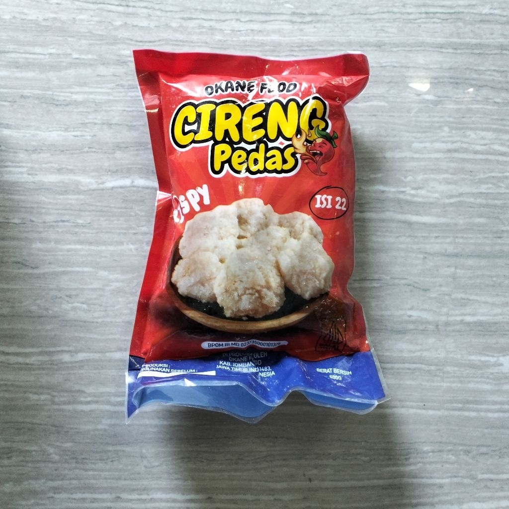 

OKANE Cireng Salju PEDAS isi 22 500g