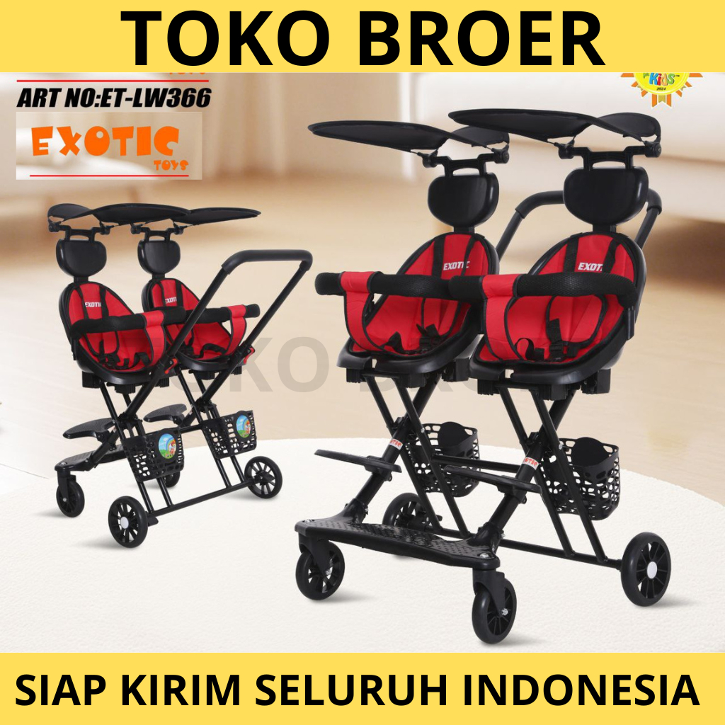Magic baby stroller kembar twins Exotic LW 366