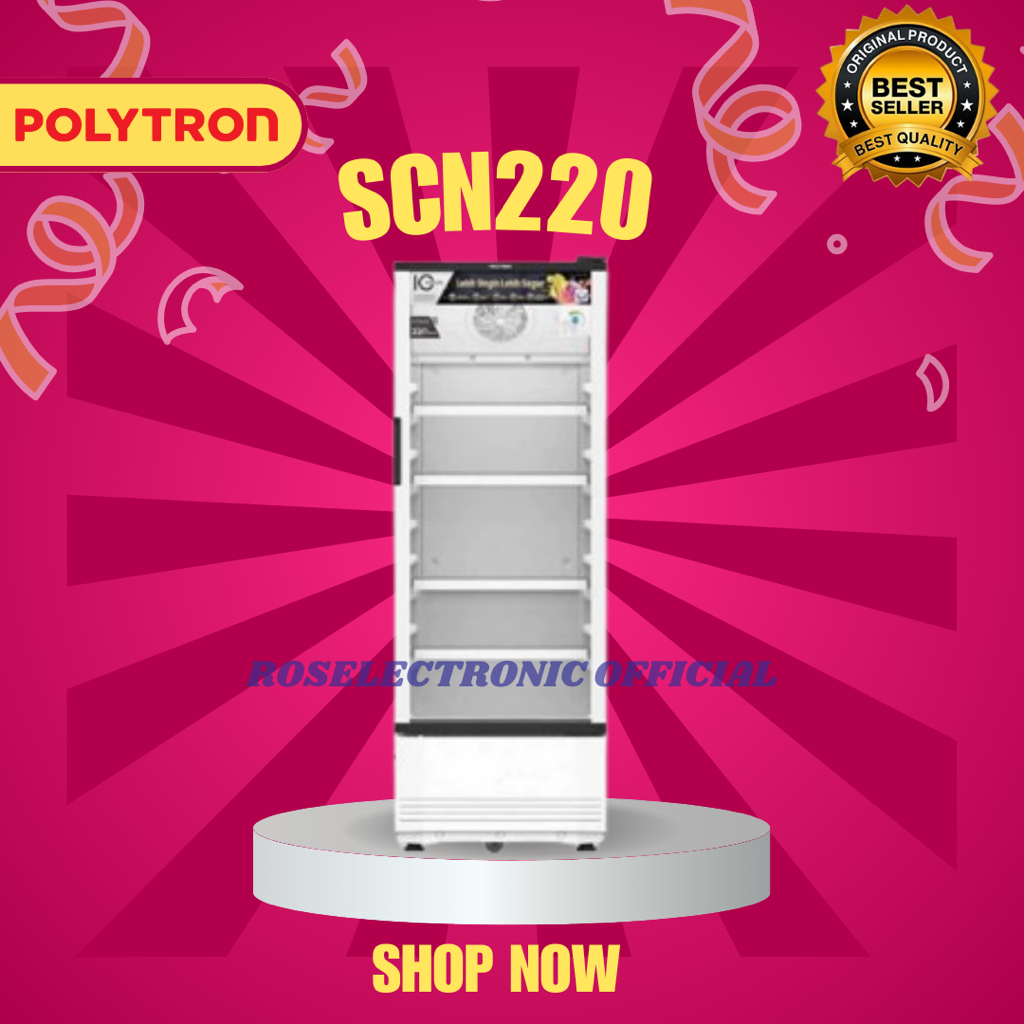 POLYTRON Showcase 230 Liter SCN220/SCN-220/SCN 220/SCN220/100% ORIGINAL POLYTRON/BERGARANSI RESMI