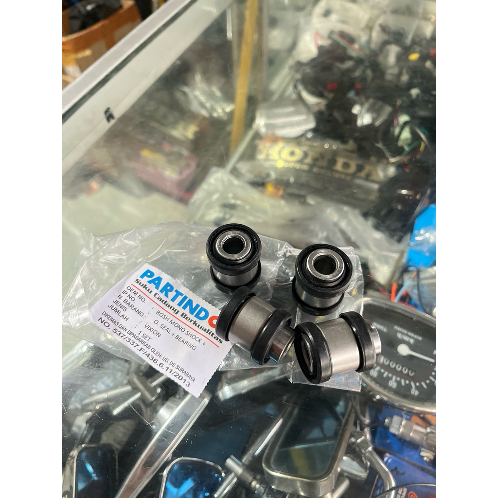 BOSH BOS MONO SHOCK SEAL+BEARING ROCCES YAMAHA VIXION NEW VIXION OLD DETAIL ORIGINAL