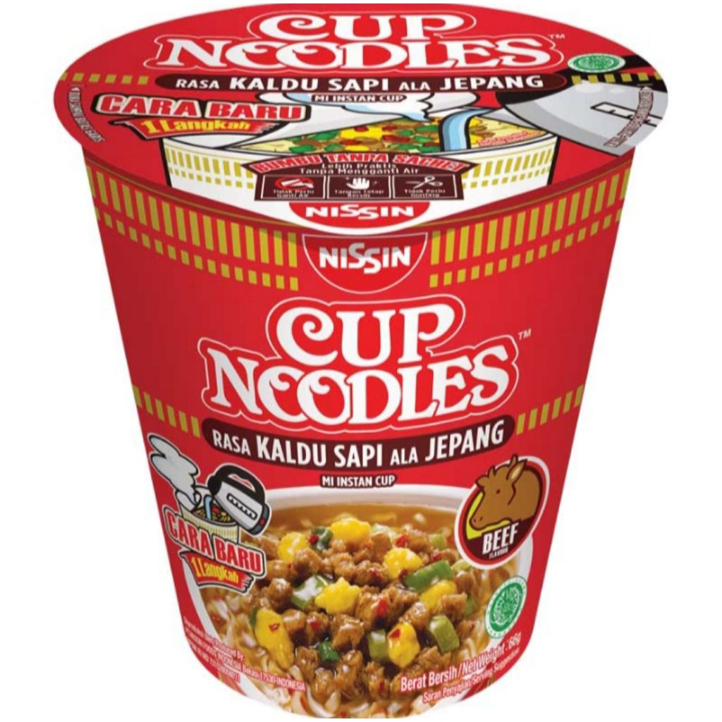 

NISSIN Cup Noodles Kaldu Sapi Cup 66g