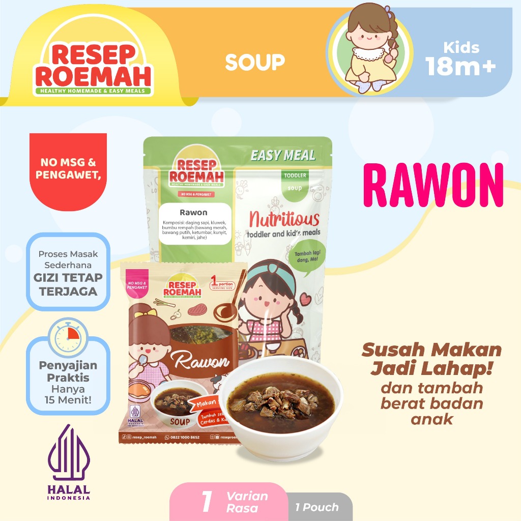 

Resep Roemah Rawon / Makanan Sehat Anak Balita / Kids Healthy Homemade Frozen Food / No MSG