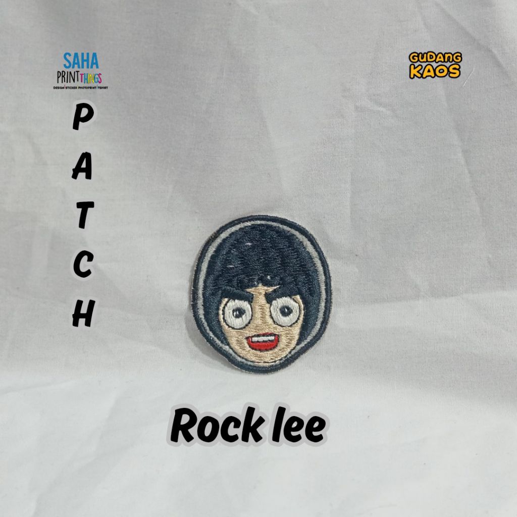 PATCH EMBLEM BORDIR NARUTO ROCK LEE