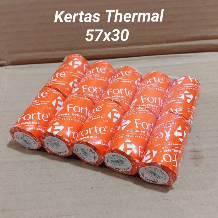 

1 Pak Kertas Thermal 57x30 Forte Isi 12 Bungkus