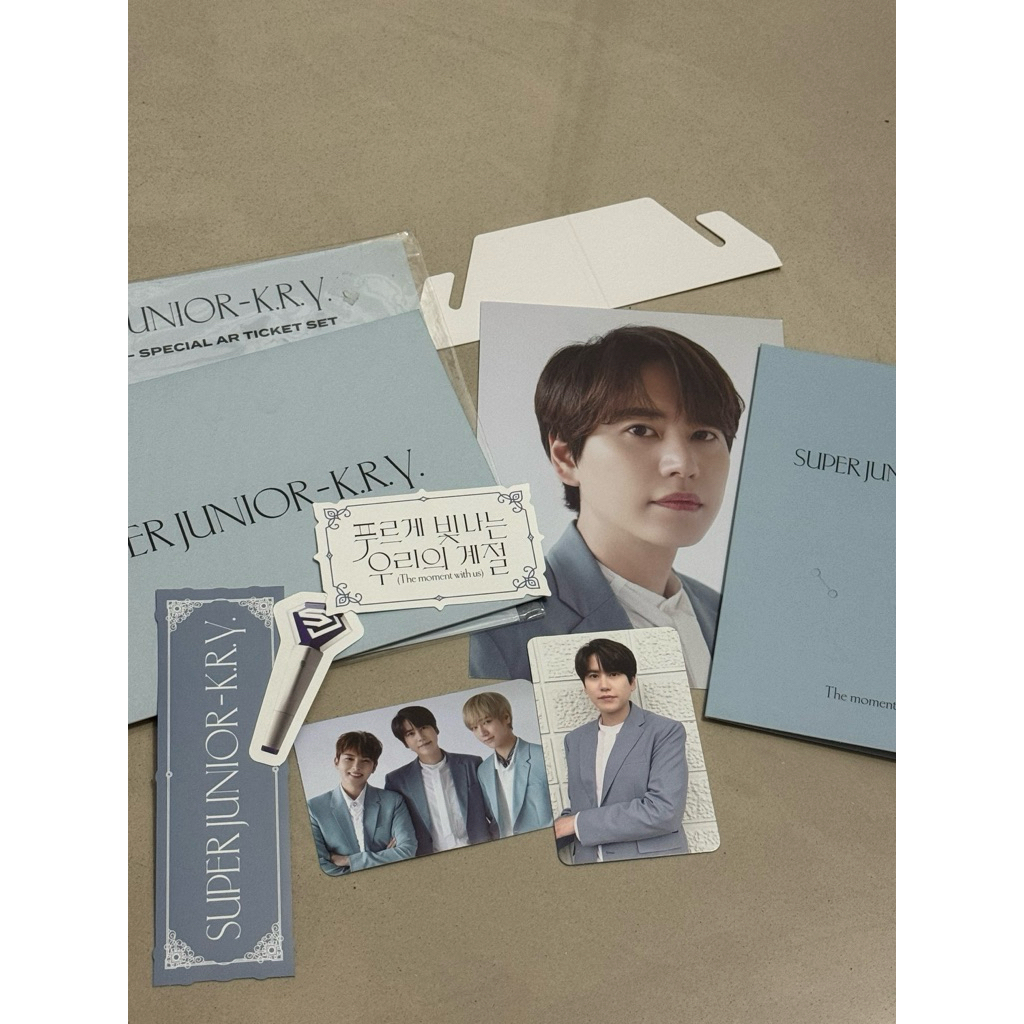 SUPER JUNIOR KRY AR TICKET SET KYUHYUN VER