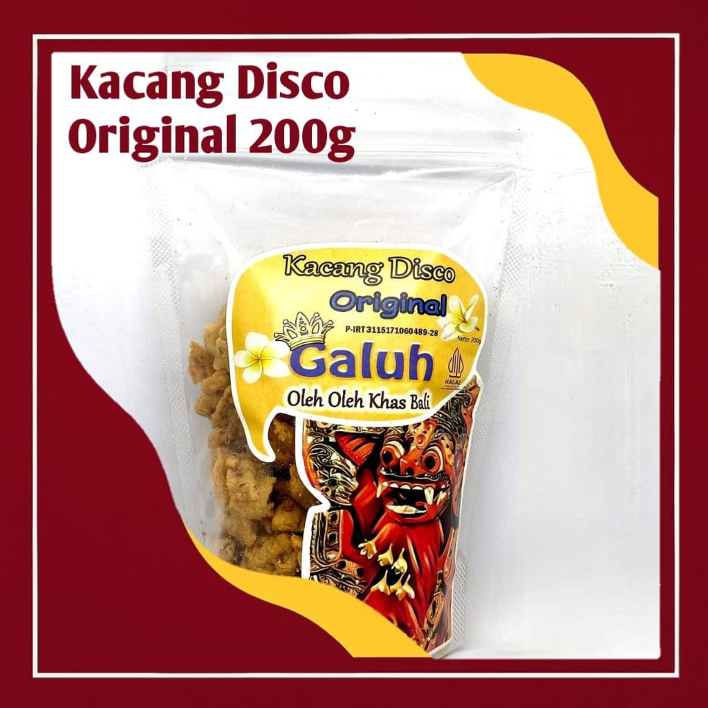 

Kacang Disco Original Galuh 200g – Oleh Oleh Khas Bali, Cemilan Renyah Halal Jajanan Murah