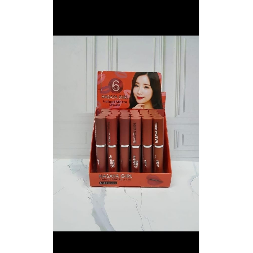 LIPGLOSS  HASAYA GIRL (Velvet matte) isi 24pcs