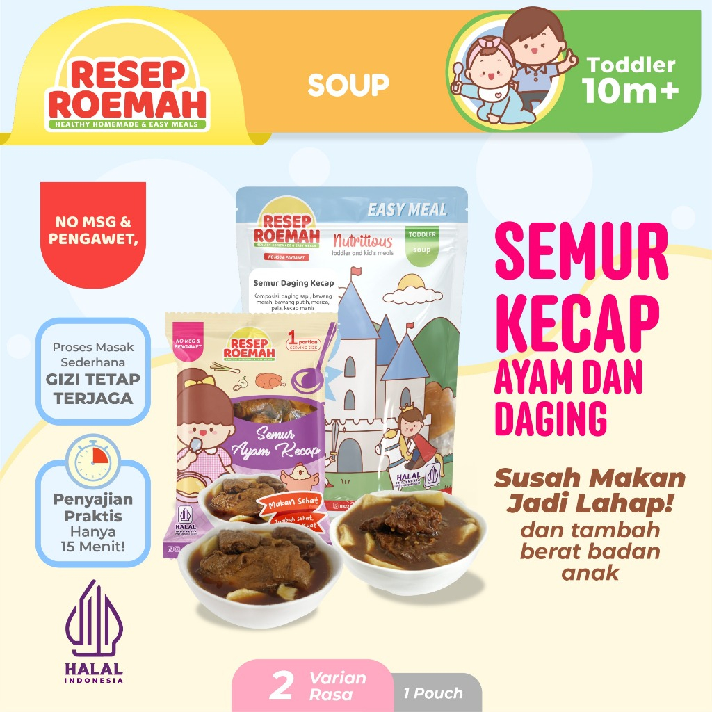 

ResepRoemah Semur Ayam atau Daging Kecap / Toddler & Kids / Healthy Frozen Mpasi / No MSG