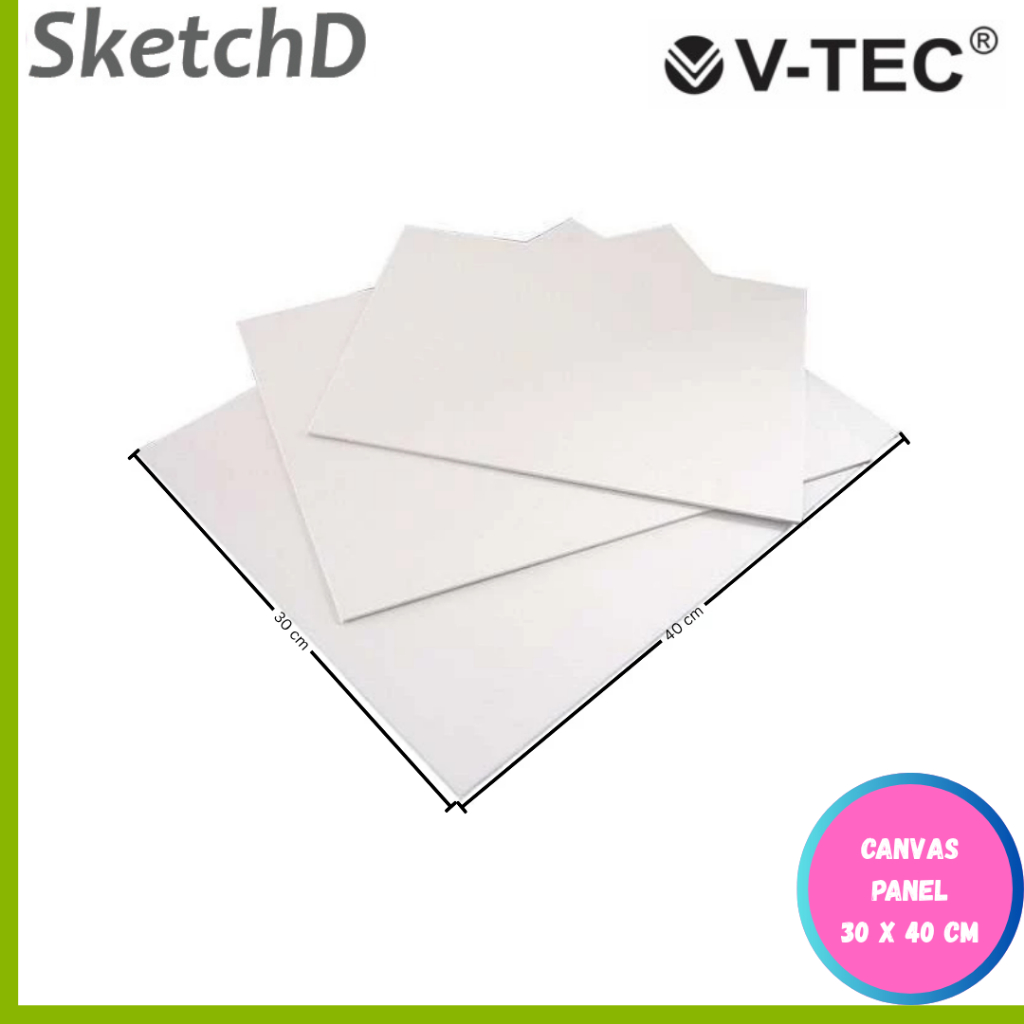

Canvas Panel 30 x 40 cm V-tec Kanvas lukis tanpa bingkai kayu Vtec