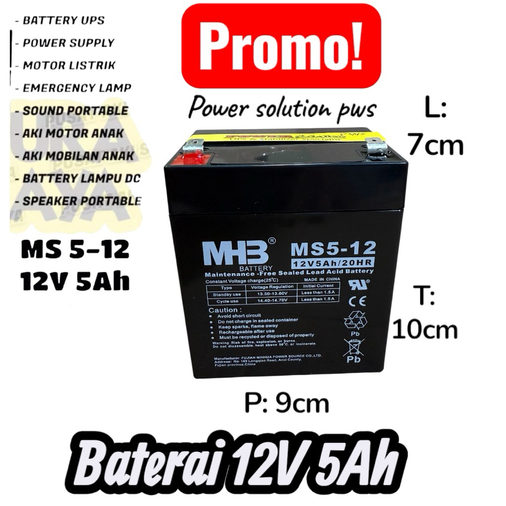 aki kering 12v 5ah/ 12v 7Ah / 12v 9Ah  aki kering speaker salon 12v 5ah/ 12v 7ah / 12v 9Ah / aki ker