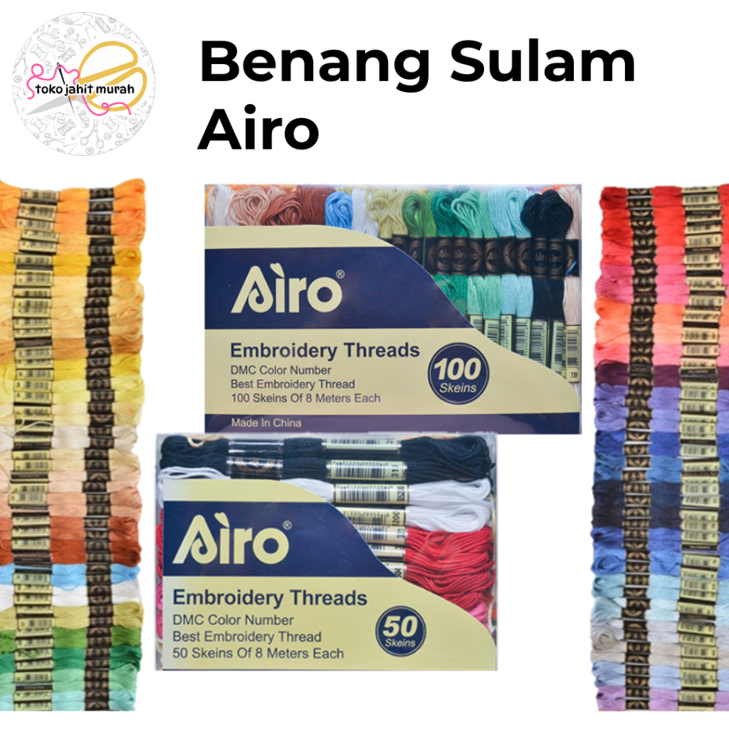 AIRO Benang Sulam / Airo Box / Embroidery Thread Airo