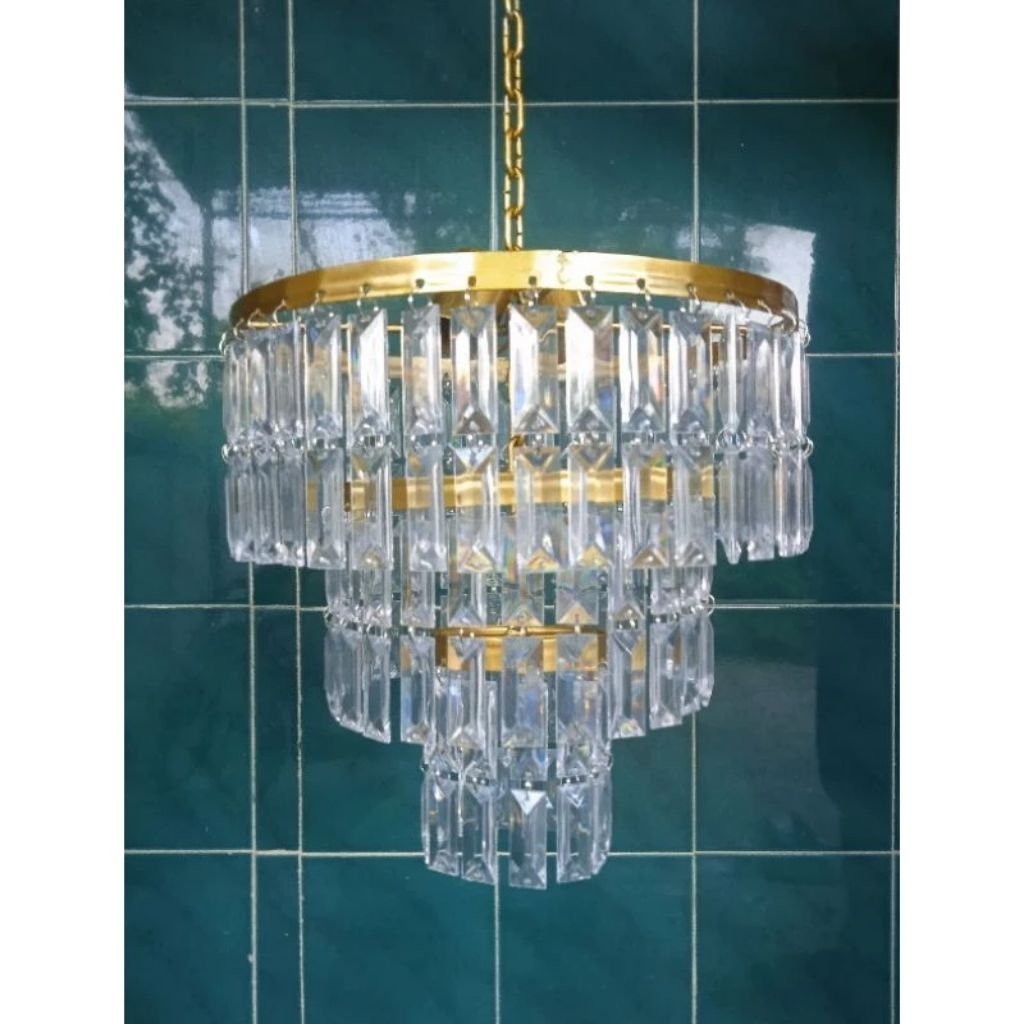 LAMPU KRISTAL JUNTAI GANTUNG HIASAN DECORASI WEDDING / Lampu Gantung Kristal Dekorasi