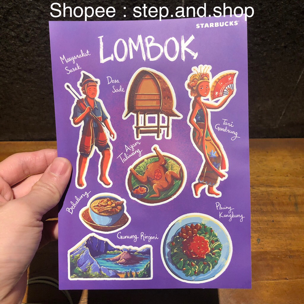 

Starbucks Sticker Indonesia City Edition - Lombok - Limited Edition