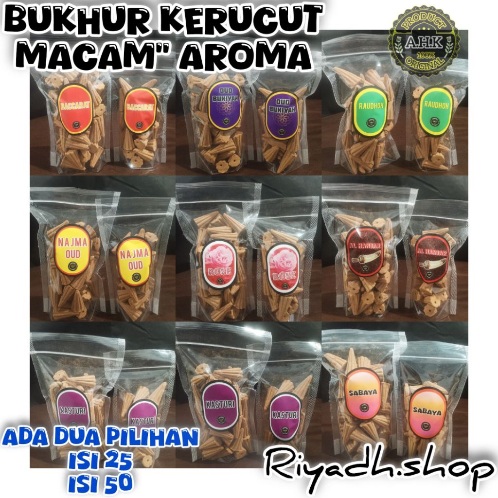 Bukhur kerucut asap bawah / Dupa kerucut asap bawah / Bukhur / buhur arab / dupa