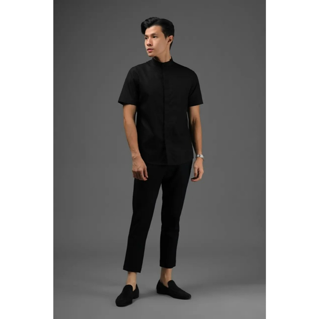 Heymale Argo Concealed Placket Short Sleeve Baju Pria Lengan Pendek
