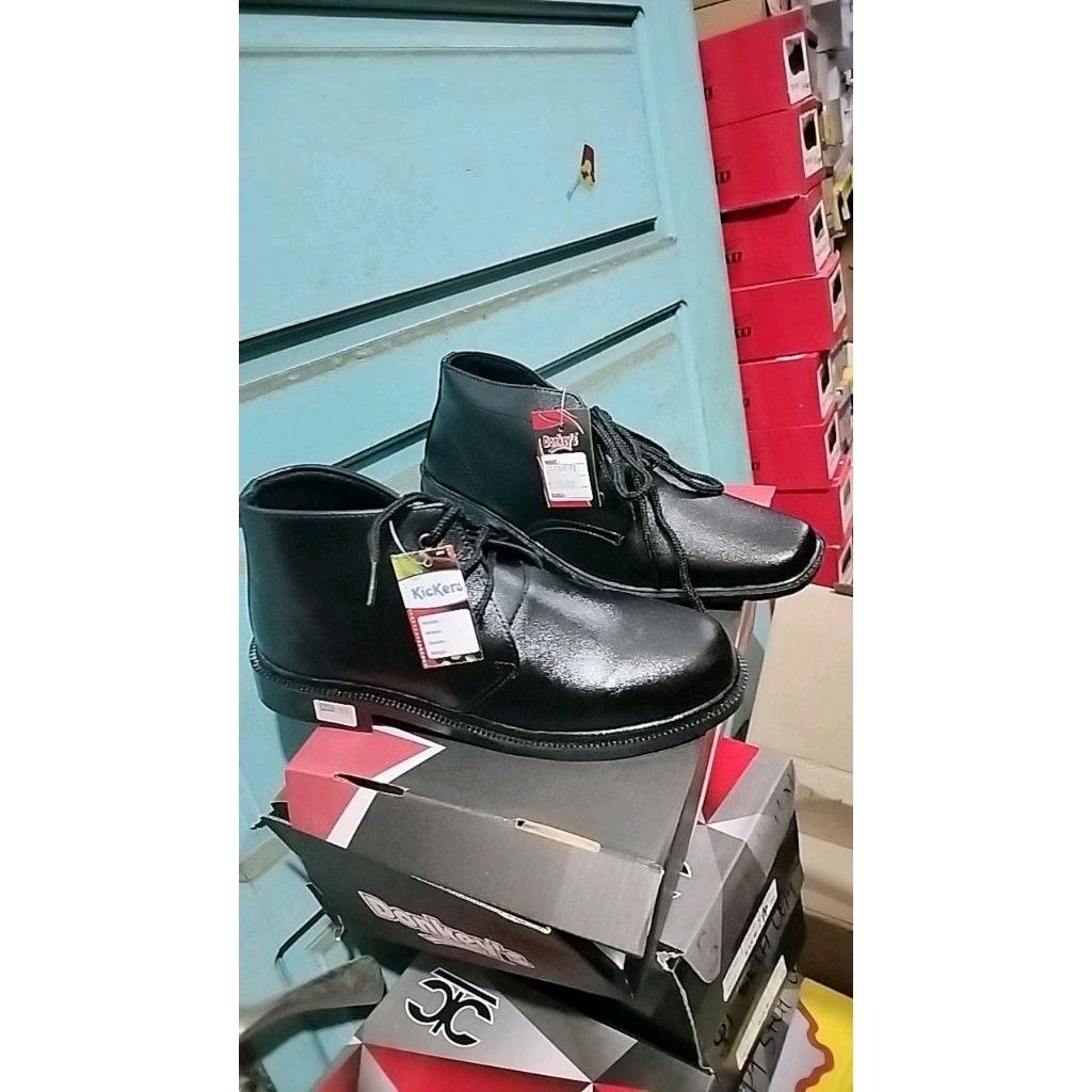 SEPATU PDH DONKEY BOOT COWOK TALI