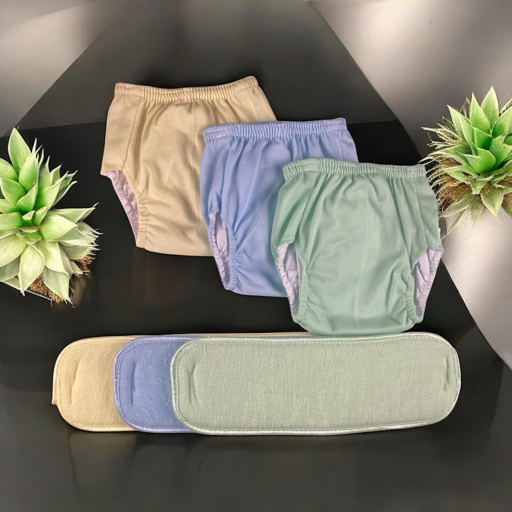 Clodi celana polos cuci ulang / popok bayi cuci ulang