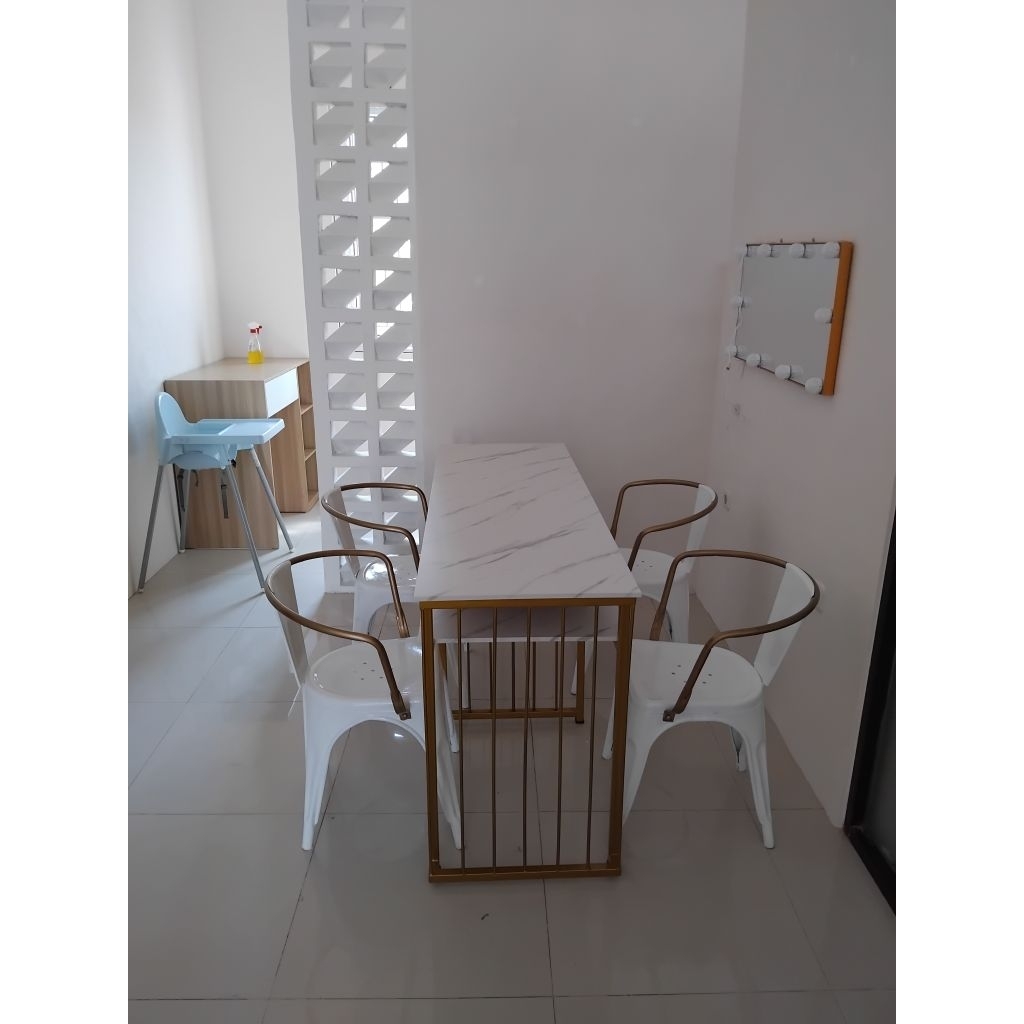 MEJA NAIL ART RAK/ LACI/ 2 SEATER