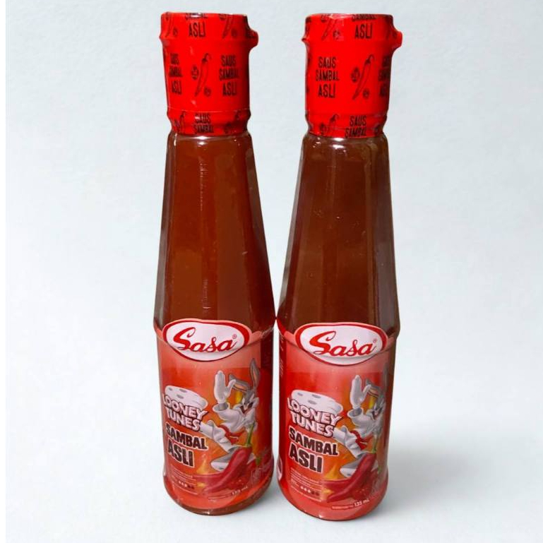 

PROMO MURAH PAKET 2 PCS Saus Sambal Asli botol 135ml Saus Sambal Asli Pedas Sasa