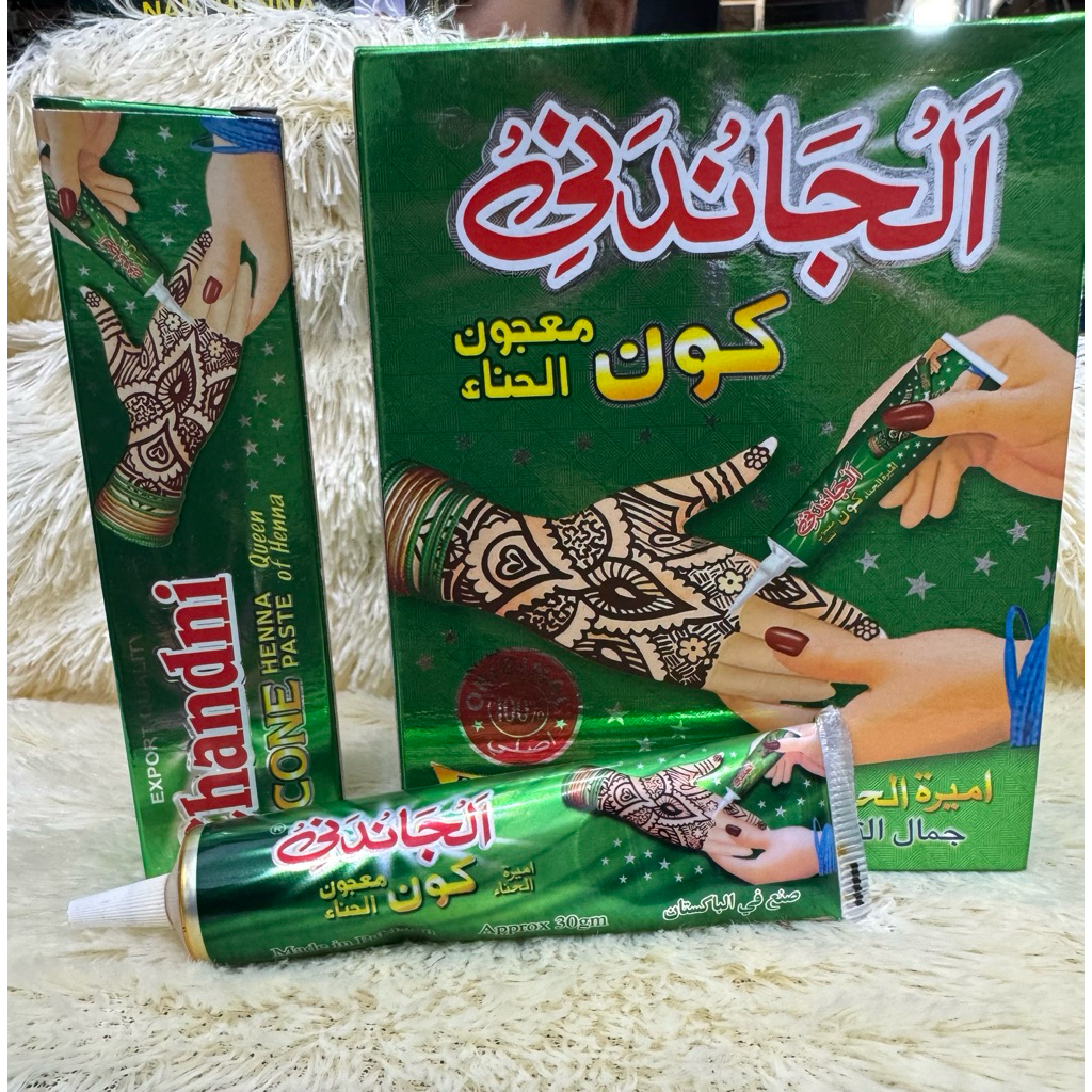 GROSIR 1 lusin Chandni Besar Henna Kuku Pacar Kulit