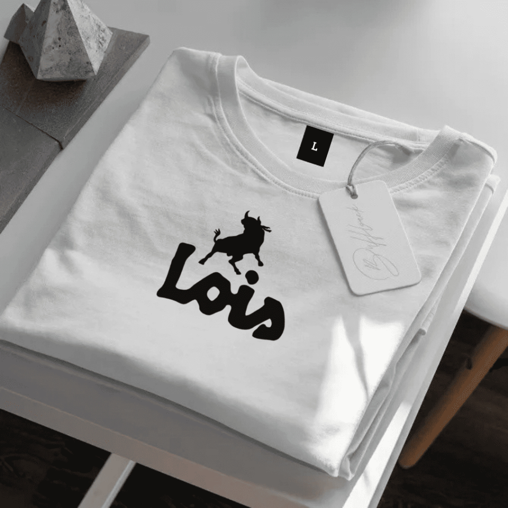 Kaos Pria Wanita Distro T-Shirt Lois Original - Baju Katun Premium Lengan Pendek