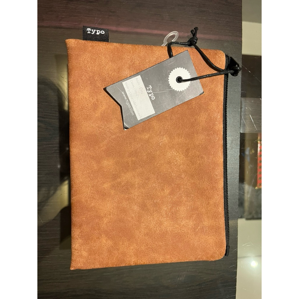 

NEW Original Typo Pencil Case Pouch in Brown