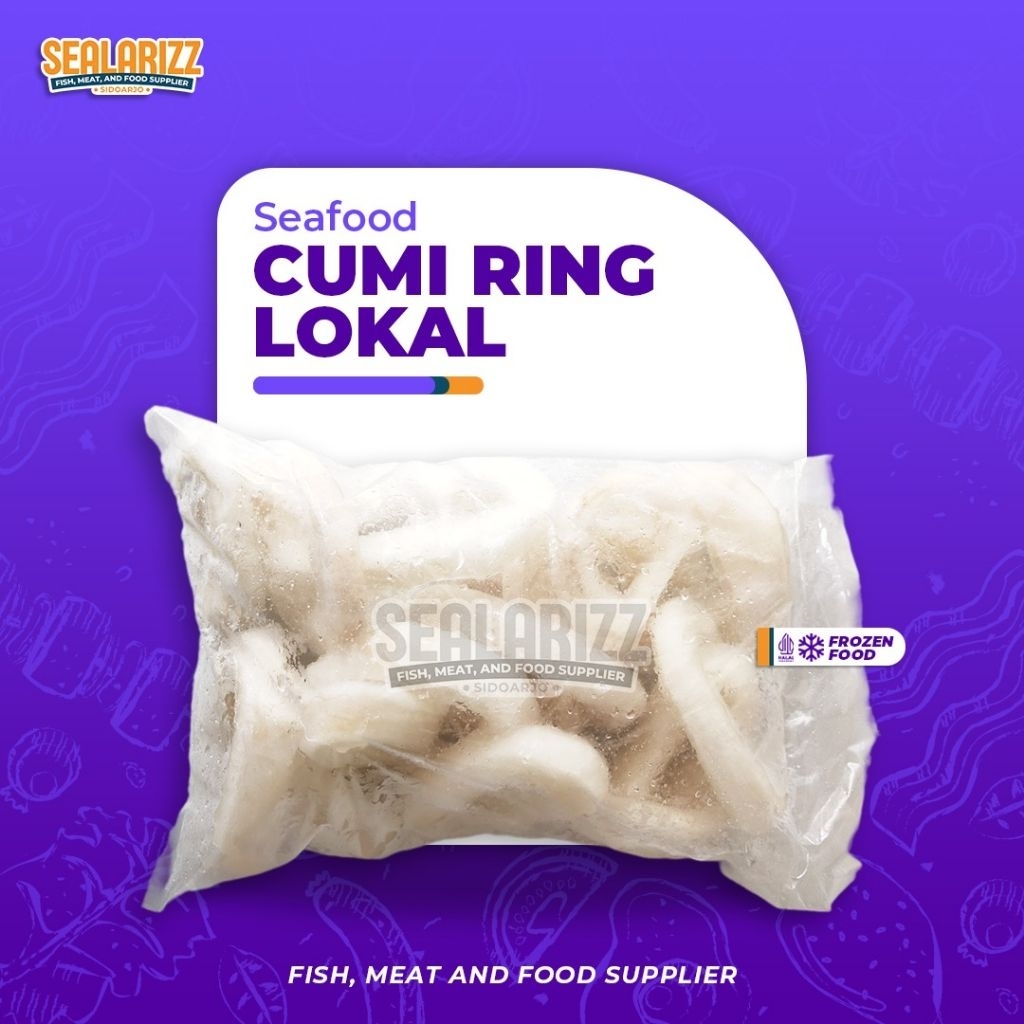

Cumi Ring Lokal Squid Calamari Local