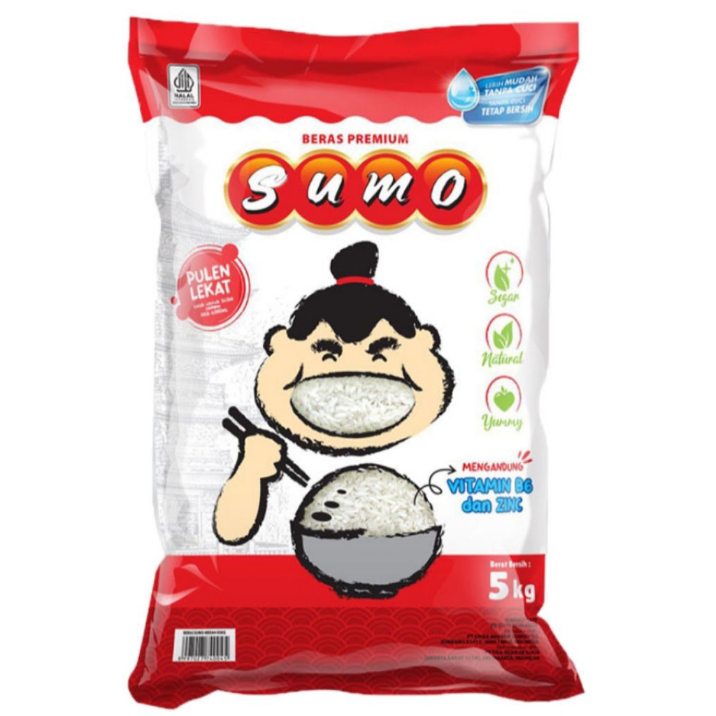 

Sumo Merah Beras Pulen Lekat Premium Rice 5kg