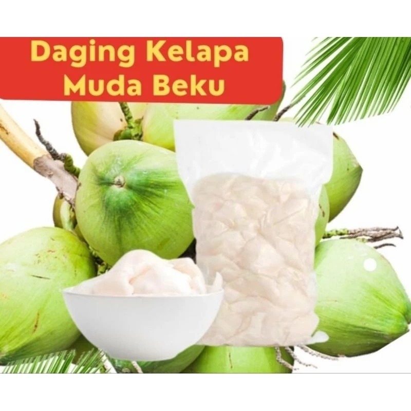 

ASLI TERMURAH !! 1KG DEGAN DAGING KELAPA MUDA FROZEN PREMIUM / KELAPA MUDA FROZEN