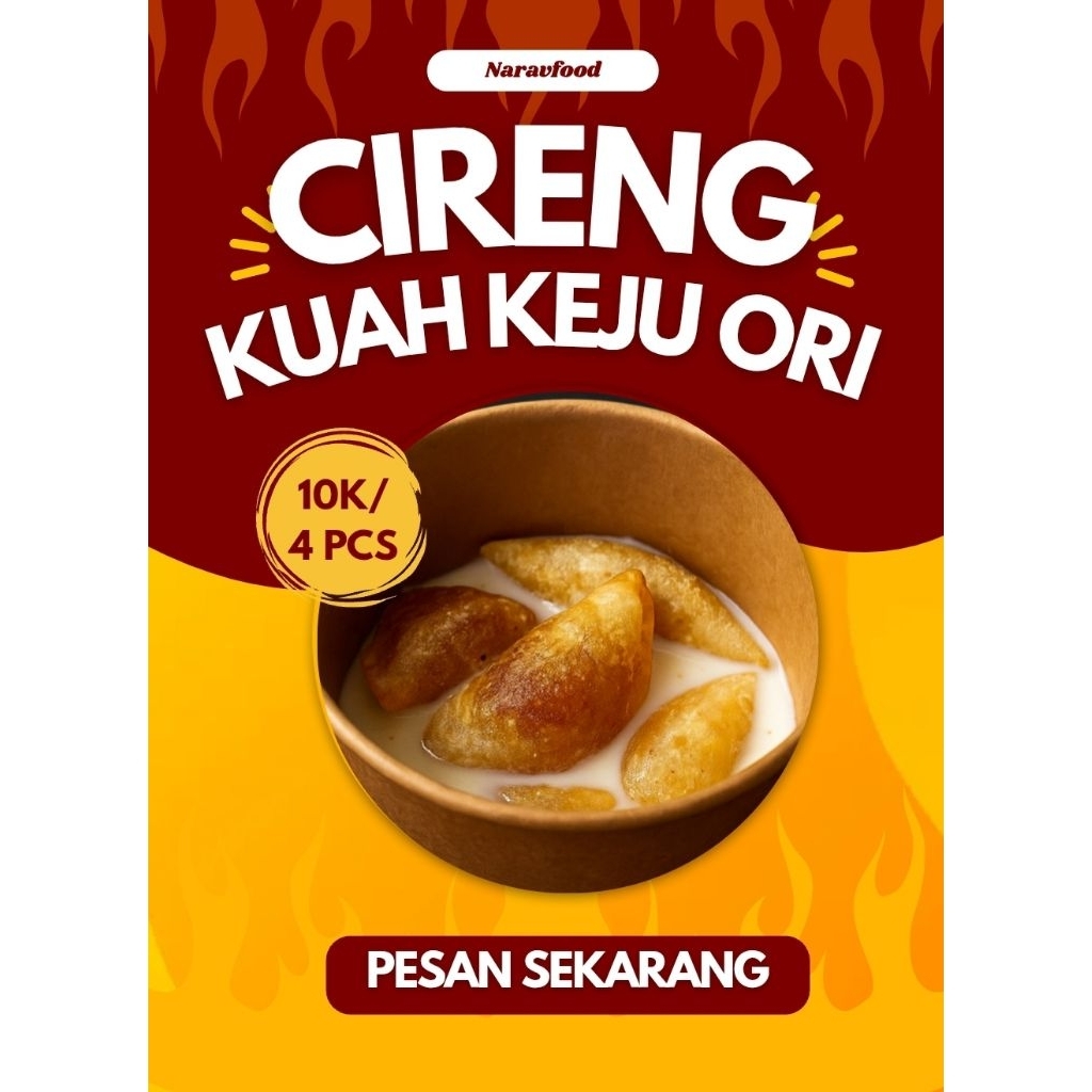 

CIRENG KUAH KEJU ORI 10.000/4 PCS (BY NARAVFOOD)