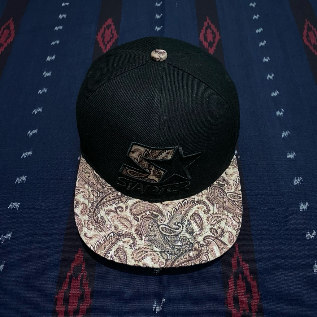 TOPI STATER TWO TONE BATIK SNAPBACK