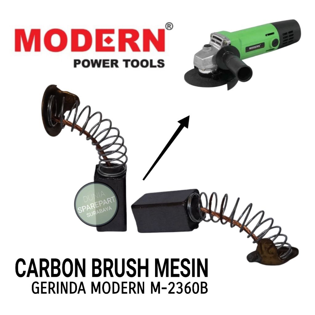 Carbon brush mesin gerinda modern type M-2360B